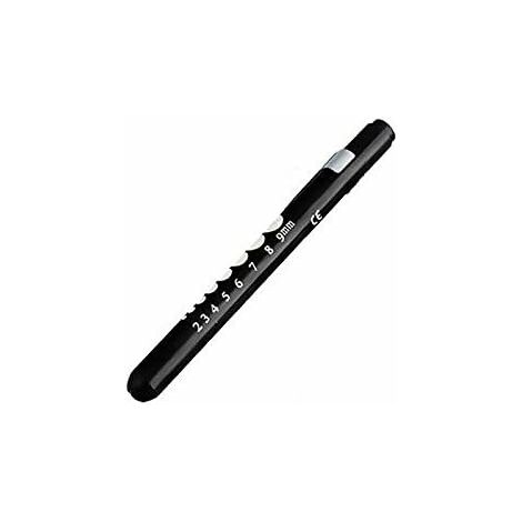 MINKUROW Mini Linterna Led Reutilizable Para El Hogar, Al Aire Libre, Médico, Enfermera, Emt (Negro, 1 Paquete) (1/5)