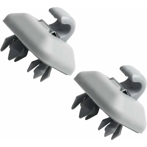 MINKUROW 2 Piezas Clip Para Visera Interior, Morechioce 8u0857562a Gancho De Plástico Para Visera Para A1 A3 A4l A5 A6l A7 Q3 Q5 Q7 Tt 8e0857563a, Gris (1/5)
