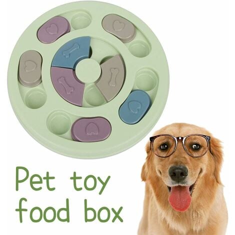  Rompecabezas interactivo para perros, juguetes para