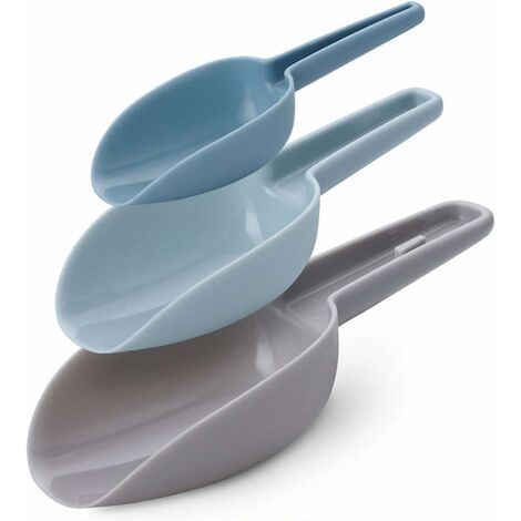 MINKUROW Cucharas De Helado De Plástico Multifunción Cuchara De Harina Espesada Para El Hogar, Diseño De Anidación, Para Cocinas, Bares, Buffets, Fiestas, Cereales, Nueces, Especias, Palomitas De Maíz (1/5)