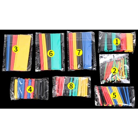 328 530 400 560 750PCS Poliolefina Tubo Termoretraibile Manicotti Per - Foto 8