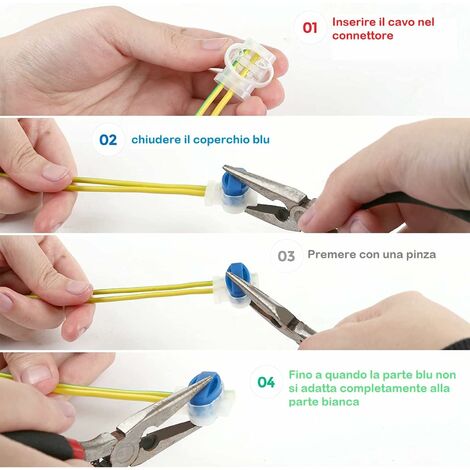 MINKUROW 20 Conectores De Cable De Terminales Eléctricos Con Gel Aislante  Adecuado Para Robot Cortacésped (20)