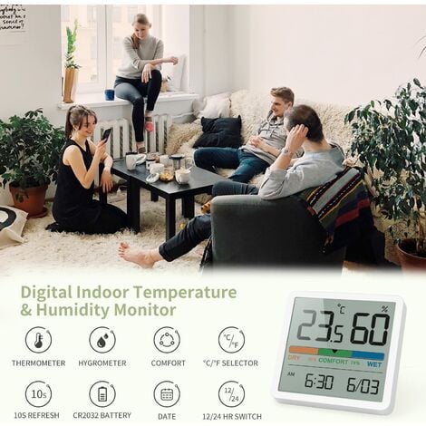 Controla la humedad y temperatura de casa y ahorra con esta oferta: ¡ Termómetro de interior por menos de 9 €!