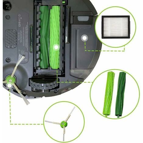 Pack aeroforce, cepillos, rueda y filtros hepa para Roomba 800 900