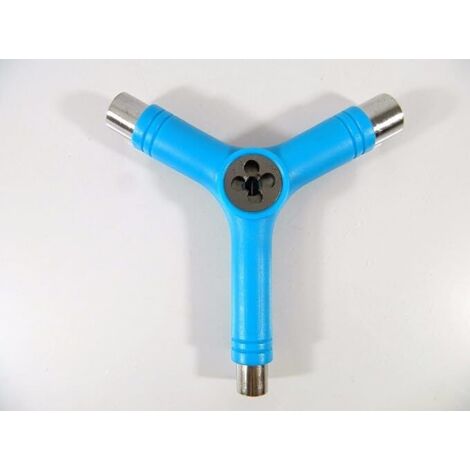 MINKUROW Herramienta De Monopatín Todo En Uno Azul Accesorio Portátil Multifuncional Para Monopatín Con Destornillador Llave Inglesa Almacenamiento (1/4)
