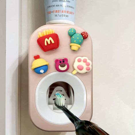 Dispensador automático de pasta de dientes de dibujos animados