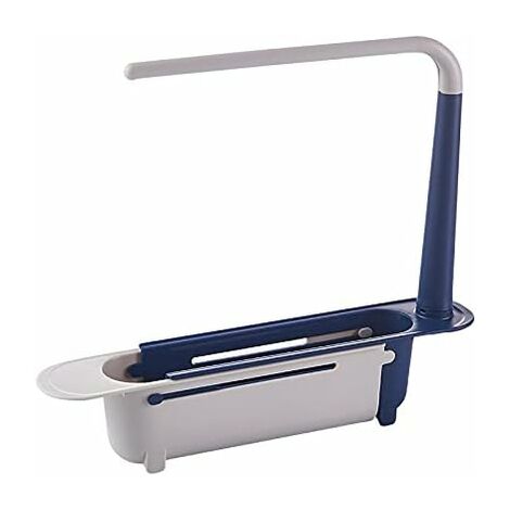 MINKUROW Fregadero Estante Ajustable Fregadero Organizador Fregadero Cesta Fregadero Fregadero Telescópico Fregadero Organizador Soporte Plato Toalla Colgador Para Hogar Cocina Azul (1/5)