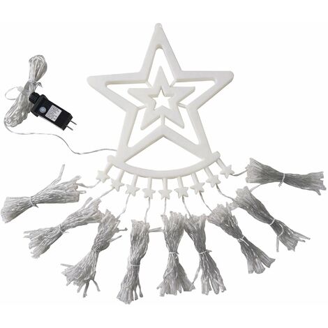 MINKUROW Lámpara De Navidad Hollow Out Star Fairy Lights Luz Led Decorativa (1/5)