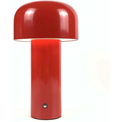 Lámpara De Escritorio De Carga Creativa Led MINKUROW, Toques De Carga Usb Tricolor + Atenuación Continua Roja (1/5)