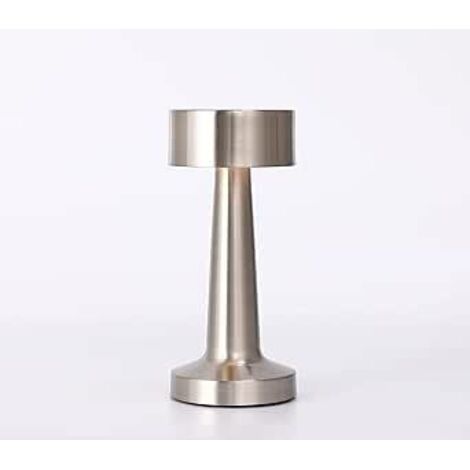 Lámpara De Escritorio Led Inalámbrica MINKUROW, Luz De Metal Portátil Con Sensor Táctil Regulable De 3 Colores, Regalo De Decoración Del Hogar (1/5)