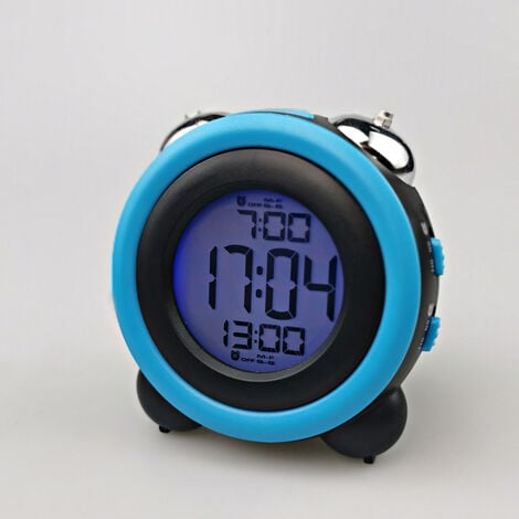MINKUROW Reloj Despertador Digital Inteligente Con Fecha Y Temperatura  Botón De Repetición Reloj De Escritorio Rectangular
