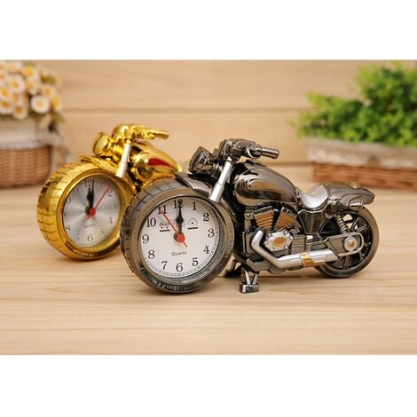 MINKUROW Reloj Despertador Retro Creativo Con Forma De Motocicleta Para El  Hogar Y La Oficina, Reloj