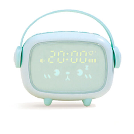 Reloj despertador para niños Encender digital Lámpara led Reloj despertador  Luz nocturna Niña Niños Día Noche Niño Volumen ajustable Posponer USB  Cargar Despertador