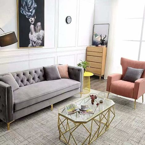 Patas doradas para mesa de centro, muebles de Metal, sofá, cama