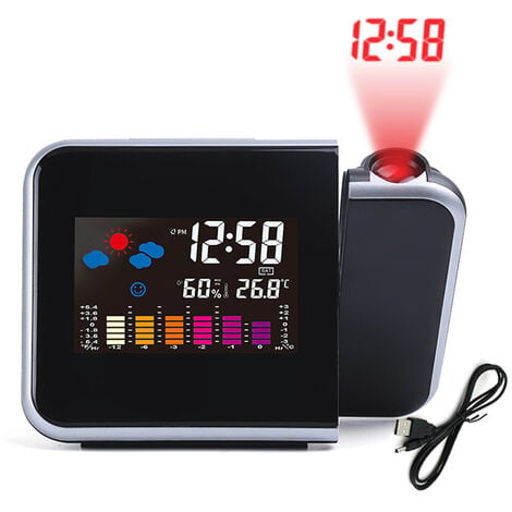 Reloj Despertador inteligente electrónico, dispositivo de proyección