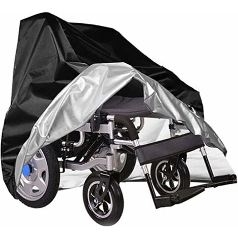 MINKUROW Funda Protectora Para Silla De Ruedas Eléctrica, Tela Oxford Negra (Tamaño : 100x75x100cm) (1/5)