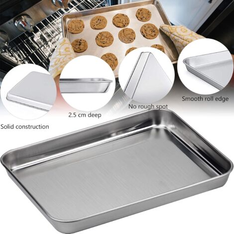 Bandeja Para Hornear De Aluminio 37 X 27 X 7 Cm