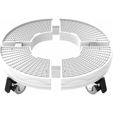 Soporte para plantas de servicio pesado MINKUROW con ruedas, capacidad de 200 kg, soporte de maceta redondo ajustable de 30 cm-50 cm para interiores y exteriores sobre rodillos