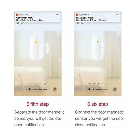 Funcionamiento del Sensor Magnetico de Apertura Wifi Tuya Smart