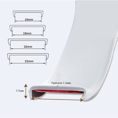 QUARKZMAN U-förmiges Kantenband - Selbstklebender Kantenschutz Für Möbel