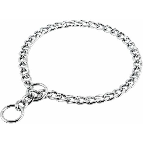 Collar de perro de hierro sólido Cadena de metal Collar de entrenamiento ajustable para Big Dog Pet M (1/5)