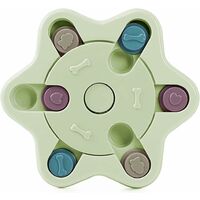 MINKUROW - Comedero De Rompecabezas Para Perros, Juguete Educativo Para Perros, Juguete Interactivo Para Perros, Dispensador Interactivo De Golosinas, Mejora El Comedero Para Perros Iq (Hexágono Verde