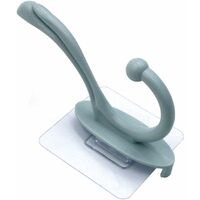 MINKUROW 10 Ganchos Autoadhesivos Para Toallas De Baño, Ganchos De Puerta De Plástico Para Cocina, Sin Taladrar