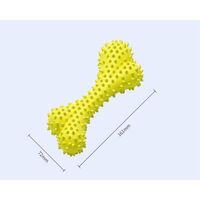 MINKUROW Cepillo De Dientes Para Perros, Cuidado Dental Para Perros, Cepillo De Dientes Para Perros, Juguete De Limpieza De Dientes Para Perros Cachorros, Cuidado Bucal Para Perros (Amarillo Medio)