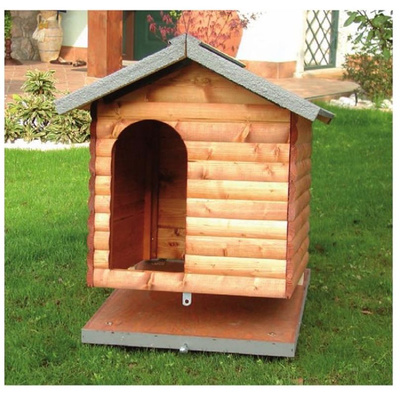 Cuccia per cani esterno montagna in legno di pino x-small 80x55xh55 cm