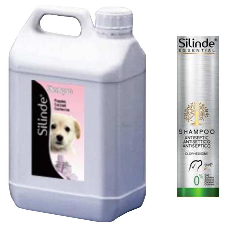 Silinde shampoo per cani toelettatura antisettico disinfettante clorexidina  tanica da 5 litri