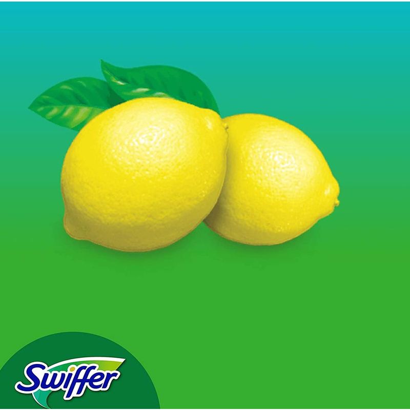 Swiffer panni umidi pavimento, per scopa swiffer, ricarica fragranza  limone, conf. 24 pz