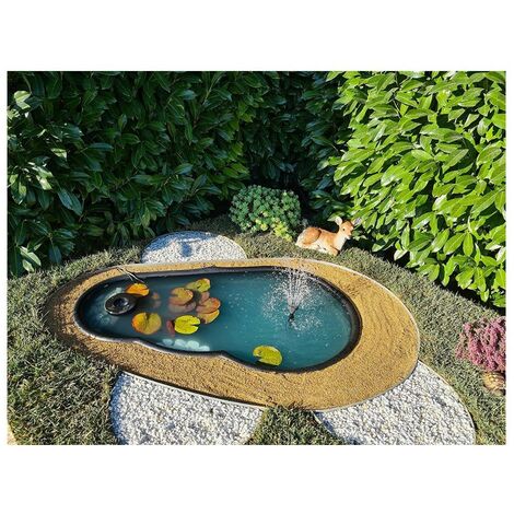 Laghetto da giardino vico nero litri 300 da 145x87xh53 (1/4)