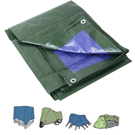 TELO CON OCCHIOLI VERDE MT.6X10 IMPERMEABILE ANTISTRAPPO PER CASA GIARDINO  E CAMPING