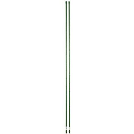 Tutori in acciaio plastificato tipo bamboo per ortaggi e piante confezione da 50 pezzi 11 mm x 120 cm (1/4)