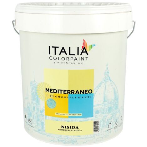 Nisida guaina impermeabilizzante pedonabile termoriflettente litri 13 bianco (1/5)