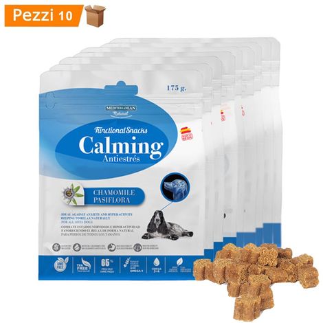 Multipack da 10 pz snack funzionali per cani mediterranean natural calmanti  175 gr
