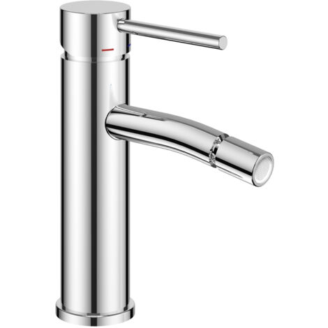 Rubinetto bidet monocomando jazz ottone montaggio rapido cromo lucido e piletta (1/4)