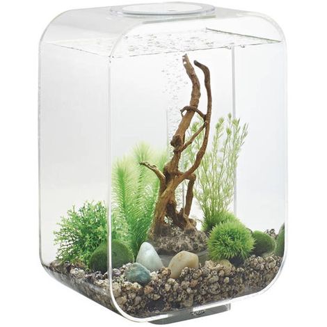 Oase acquario luminoso biorb life 15 litri colore trasparente con luci a  led bianchi