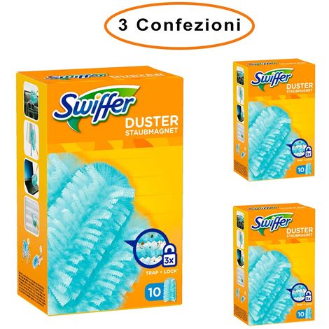 Swiffer duster ricarica per piumino cattura polvere 3 confezioni