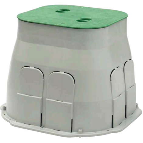 Pozzetto drainbox cm 30x30 coperchio verde per impianti elettrici e irrigazione arno canali