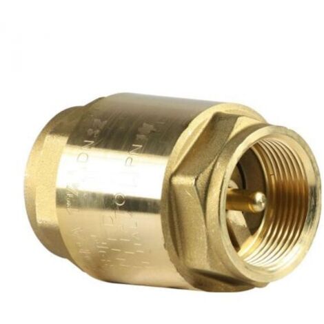 VALVOLA DI RITEGNO NON RITORNO IN OTTONE CON MOLLA VALVOLA EUROPA ITAP 1"- 1/2"