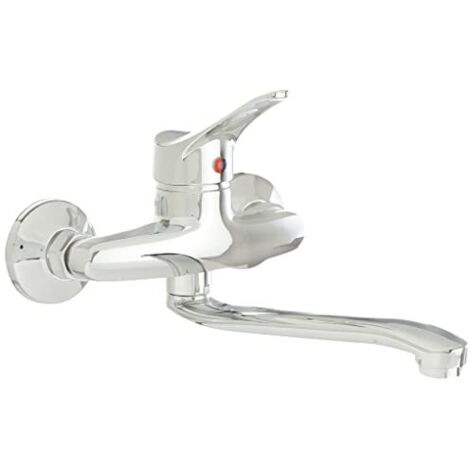 Ambrosiana SEI14070000 Rubinetto Miscelatore Lavello con Girevole, Cromo