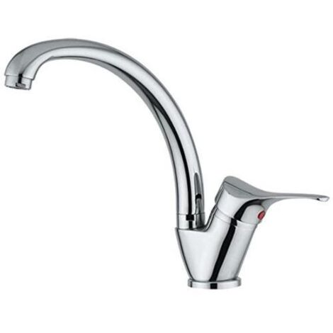 Miscelatore lavello bocca canna alta sei monocomando (1/2)