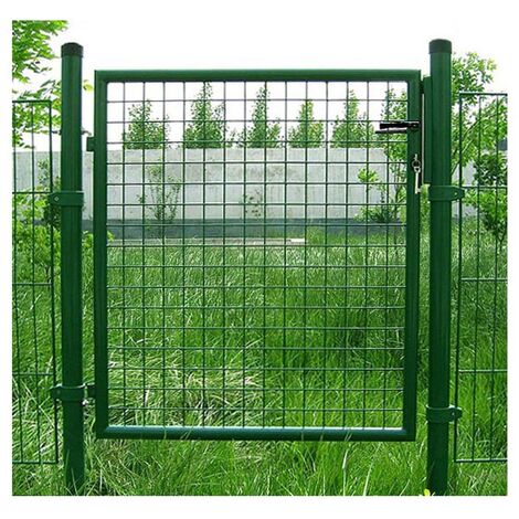 Cancello verde battente singolo giardino proland 100x100 cm