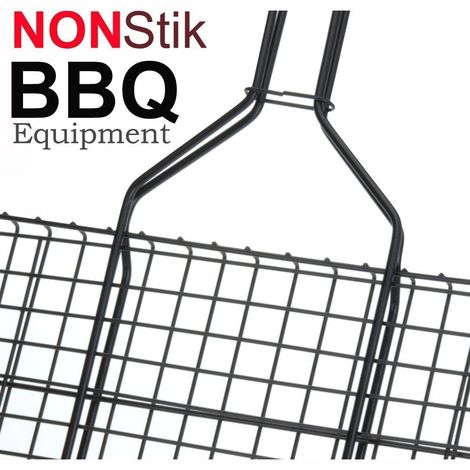 Griglia per barbecue con manico legno stik professional equipmen bbq