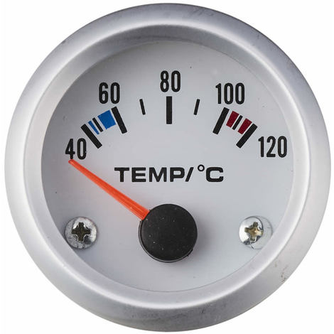 Indicatore temperatura acqua con sensore 40-120 gradi dc 12 volt bianco