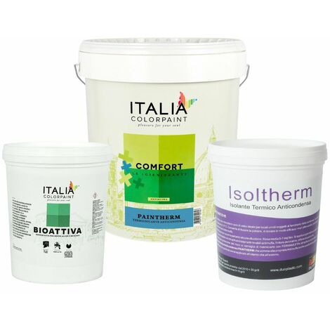 Trattamento completo antimuffa isoltherm fissativo bioattiva paintherm mq 15 (1/5)