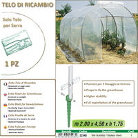 Telo ricambio per serra (200 x 150 x h 175)