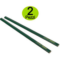 5 PZ MATITA LAPIS VERDE STANLEY 300 MM MURATORE CARPENTIERE A MINA