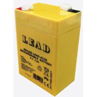 Batteria ricaricabile 6 volt 4 ah per lampada d'emergenza antifurto allarme giochi
